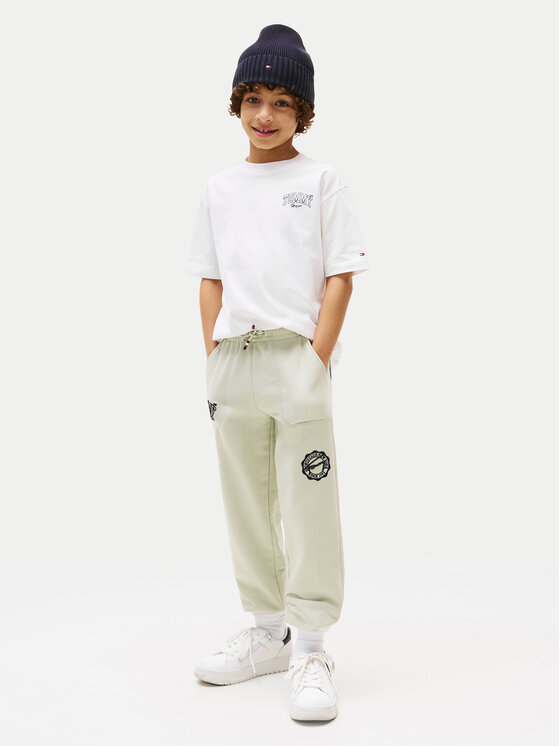 Tommy Hilfiger Tommy Hilfiger T-särk Varsity Graphic KB0KB09720 Valge Regular Fit