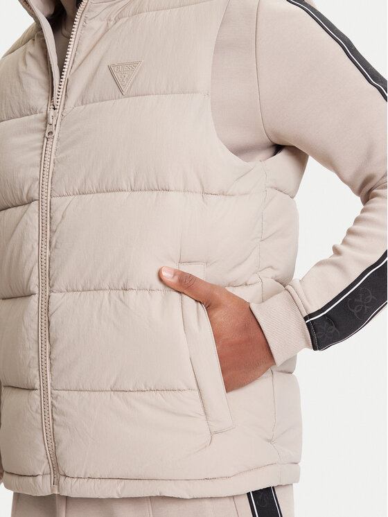 Guess Guess Жилетка за костюм Z5YL08 WGTN0 Бежов Regular Fit