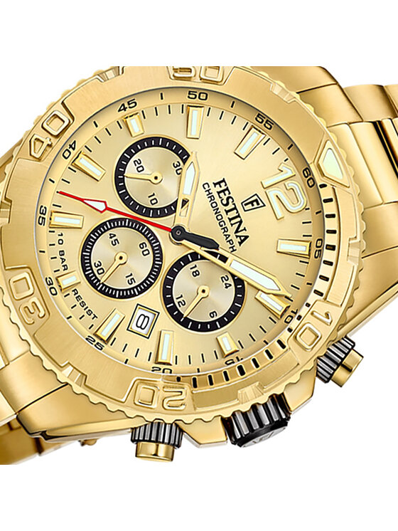 Festina Festina Zegarek F20684-1 Złoty
