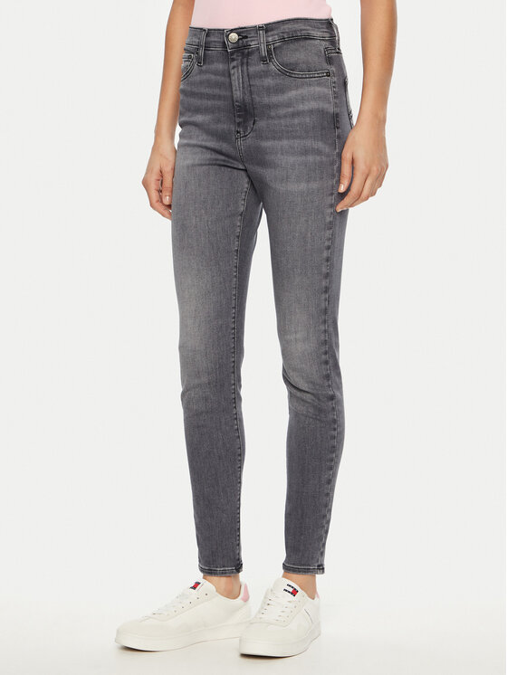 Tommy Jeans Tommy Jeans Jeansy Sylvia DW0DW19590 Šedá Skinny Fit