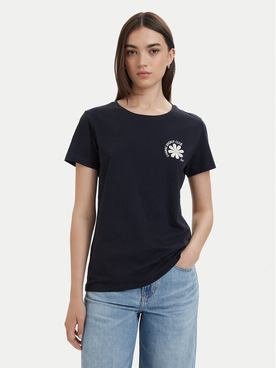 BOSS Tricou C_Elove_5 50566827 Bleumarin Slim Fit