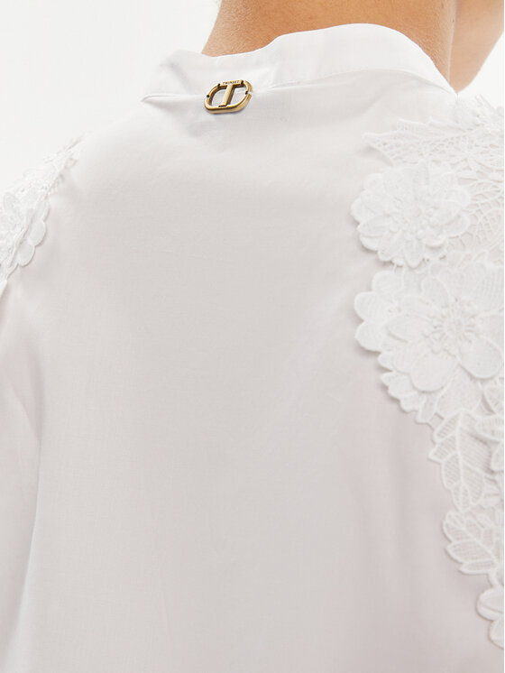 TWINSET TWINSET Bluză 241TT2284 Alb Regular Fit