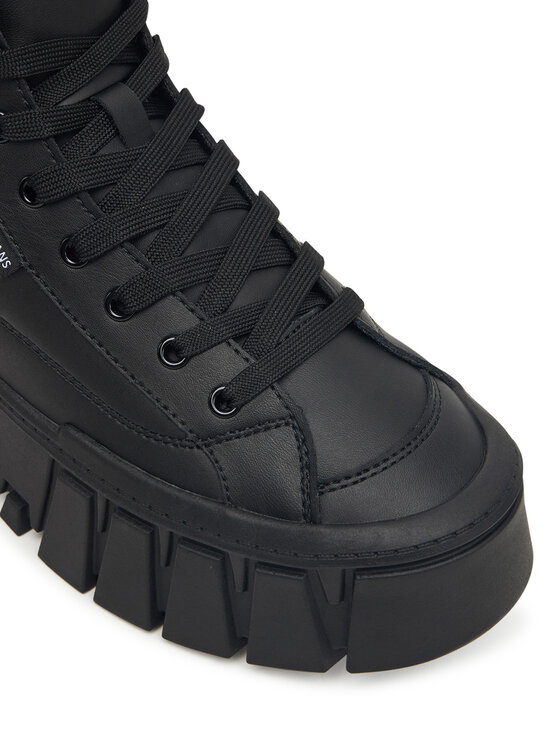 Tommy Jeans Tommy Jeans Sneakers Tjw Vulc Flatform Leopard EN0EN02858 Nero