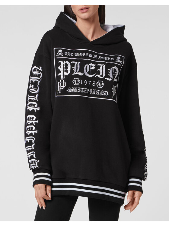 PHILIPP PLEIN PHILIPP PLEIN Bluza 8269 Czarny Regular Fit