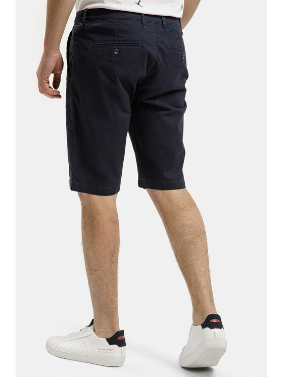Cross Jeans Cross Jeans Szorty materiałowe A 565-278 Granatowy Chino Fit