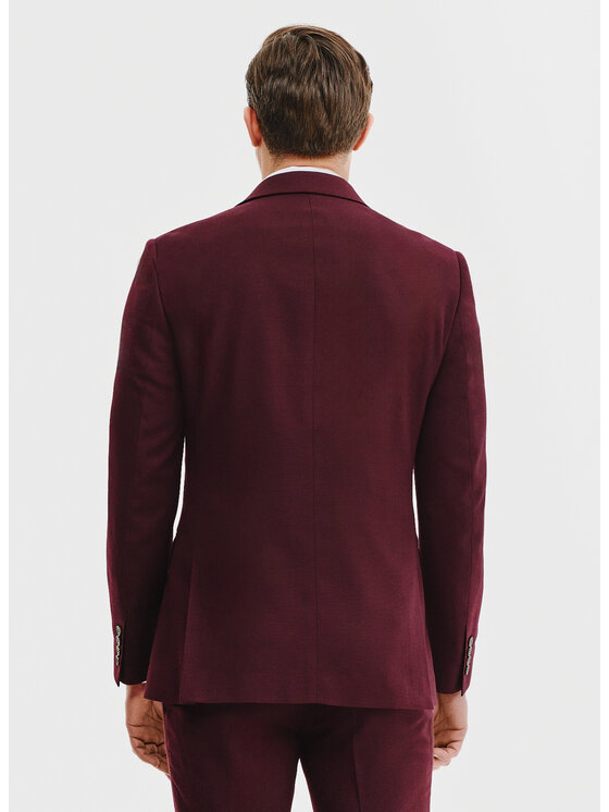 Pako Lorente Pako Lorente Marynarka P25SF-3G-003 Bordowy Super Slim Fit