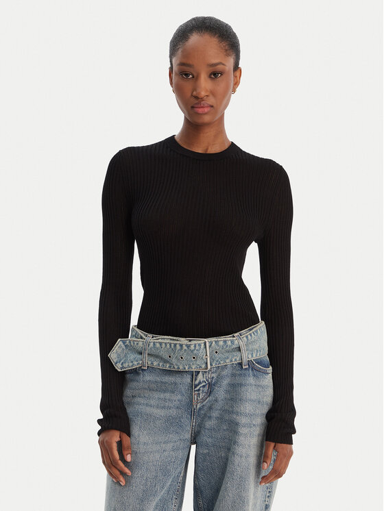 HUGO HUGO Svetr Somya_B 50554221 Černá Slim Fit