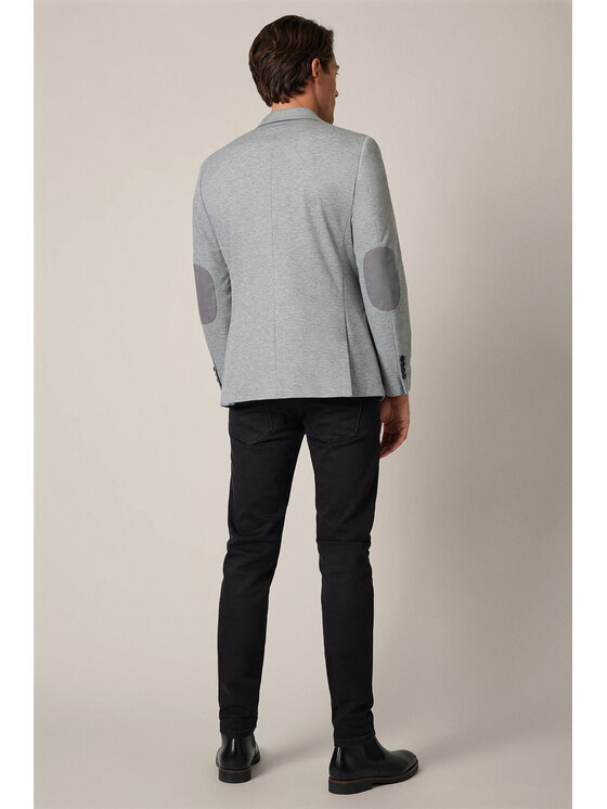 Lancerto Lancerto Marynarka Salford MA131225000026 Szary Slim Fit