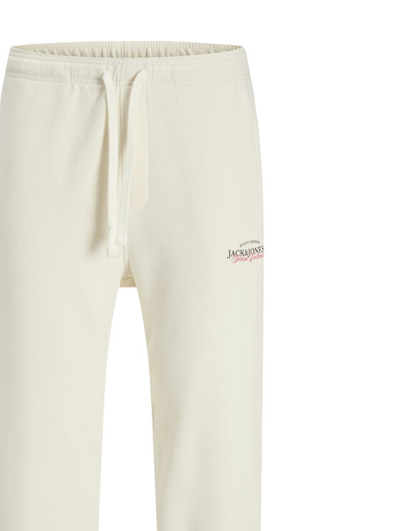 Jack & Jones Jack & Jones Spodnie dresowe Kane Billy 12283257 Écru Relaxed Fit