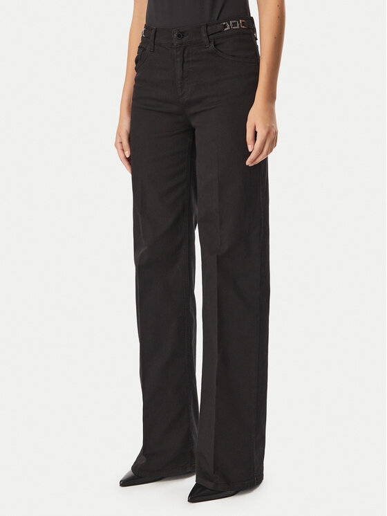 Liu Jo Jeans UF6096 T690A Schwarz Wide Leg
