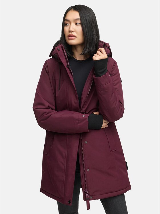 Navahoo Navahoo Kurtka zimowa Frostkuss Bordowy Regular Fit