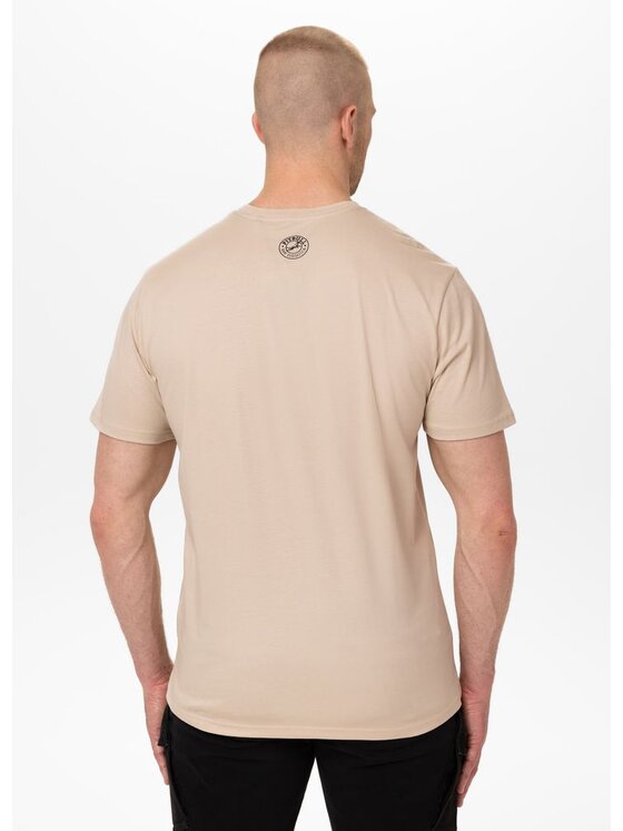 PITBULL PITBULL T-Shirt SAN DIEGO CA Beżowy Regular Fit