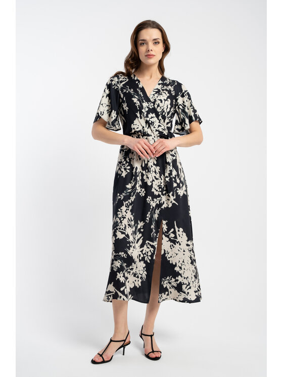 CLICK CLICK Φόρεμα καθημερινό 60-6105 Μαύρο Relaxed Fit