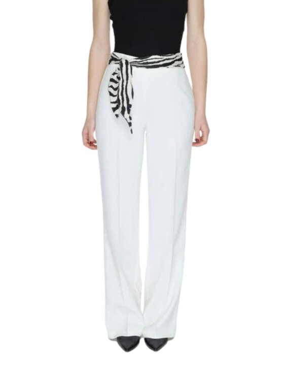 ONLY ONLY Παντελόνι γυναικείο Pantaloni onladora hw belt flared Λευκό Regular Fit
