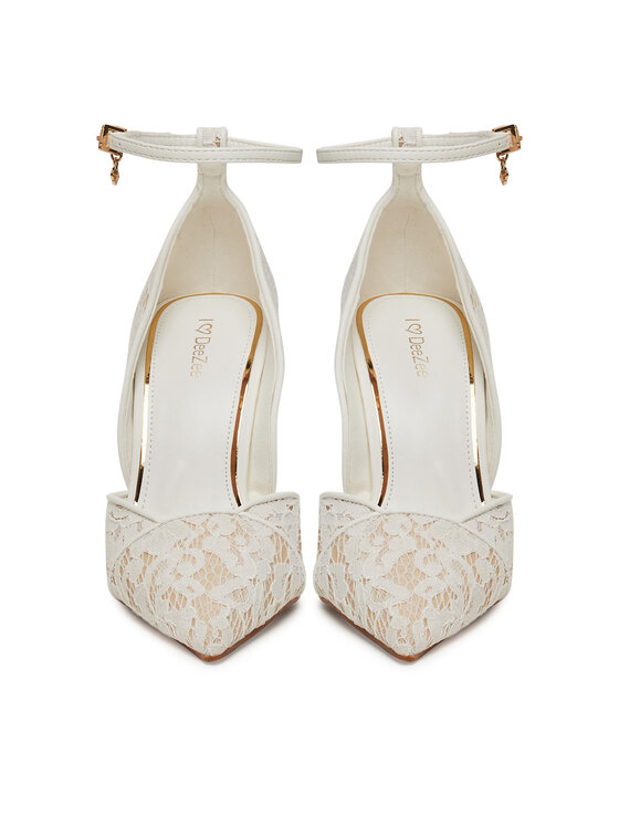 DeeZee DeeZee Pantofi cu toc subțire PX096 01 Alb