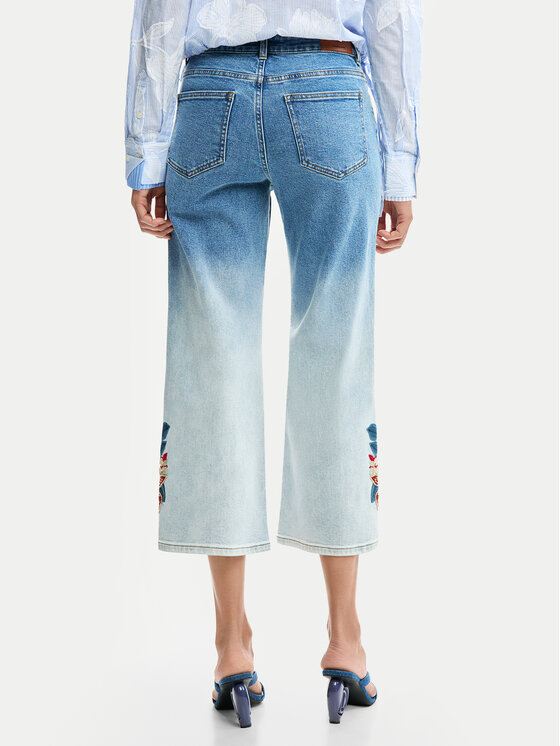 Desigual Desigual Дънки Coco 26SWDD20 Син Straight Fit