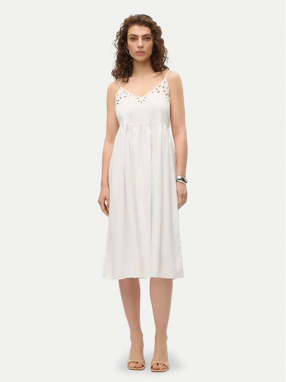 Vero Moda Vero Moda Vasarinė suknelė Vera 10326447 Balta Regular Fit