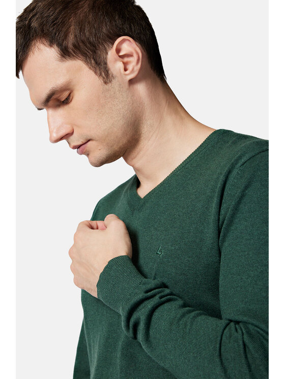 Lancerto Lancerto Sweter Anthony SW073223000050 Zielony Regular Fit