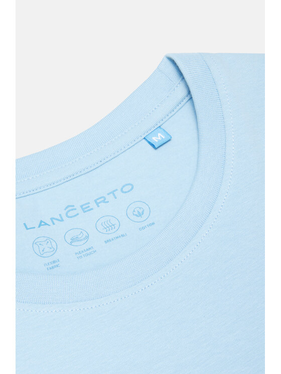 Lancerto Lancerto T-Shirt Jeffrey TS073124000004 Niebieski Regular Fit