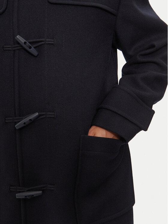 BOSS BOSS Płaszcz wełniany 50528188 Granatowy Regular Fit