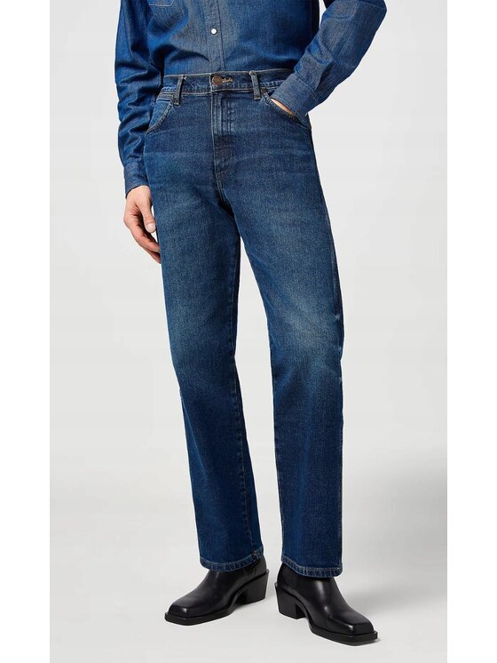 Wrangler Wrangler Jeansy Frontier Niebieski Relaxed Fit