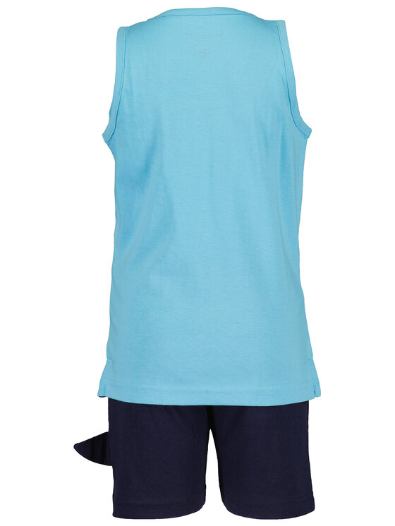 Blue Seven Blue Seven Komplet top i spodenki 826022 X Niebieski Regular Fit