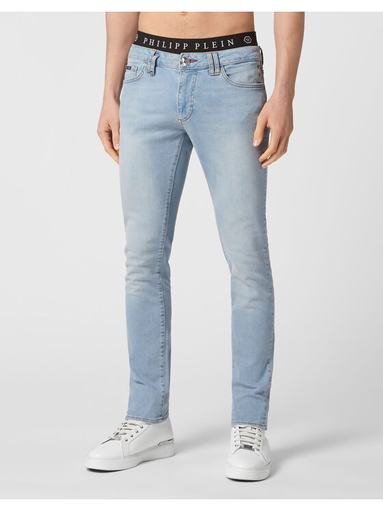 PHILIPP PLEIN PHILIPP PLEIN Jeansy 67 Błękitny Slim Fit