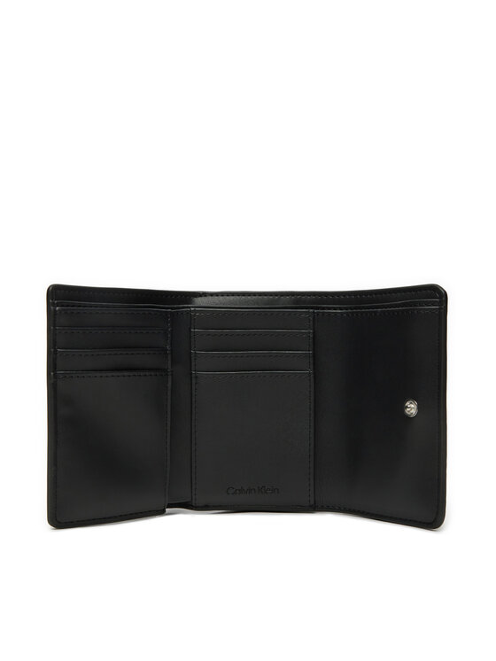 Calvin Klein Calvin Klein Μικρό Πορτοφόλι Γυναικείο Ck Must Small Trifold_Mono K60K612829 Μαύρο