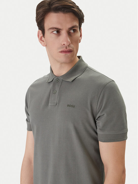 BOSS BOSS Pólóing Prime 50507813 Szürke Regular Fit