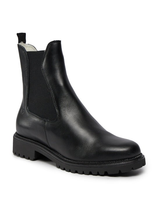 Tamaris Tamaris Kotníková obuv s elastickým prvkem 1-26427-41 Černá