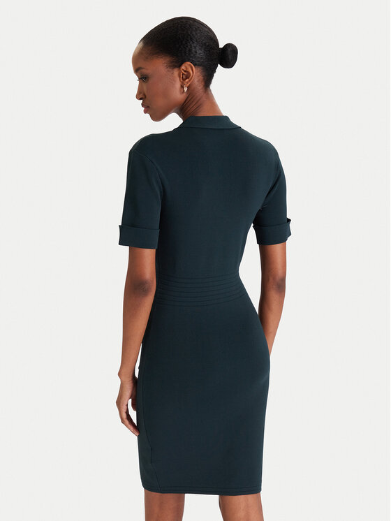 Guess Guess Трикотажна сукня W5YK29 Z0130 Зелений Slim Fit