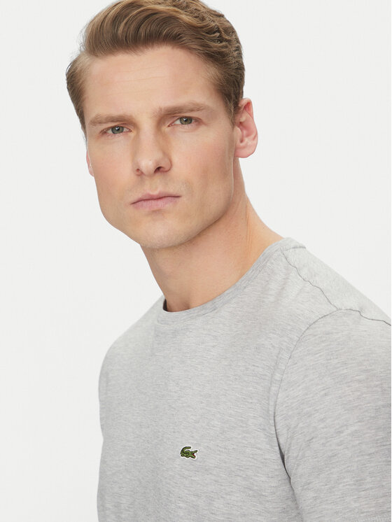 Lacoste Lacoste Tričko TH6709 Sivá Regular Fit