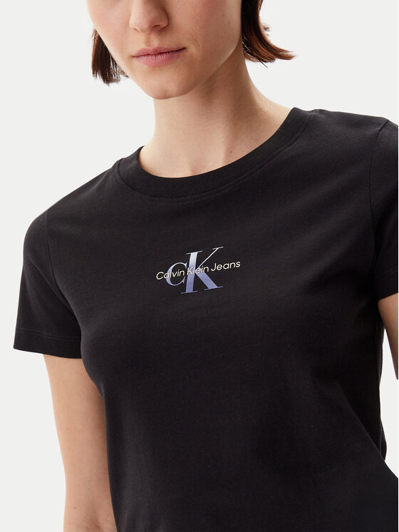 Calvin Klein Jeans Calvin Klein Jeans Tricou Gradient Monologo J20J225252 Negru Slim Fit