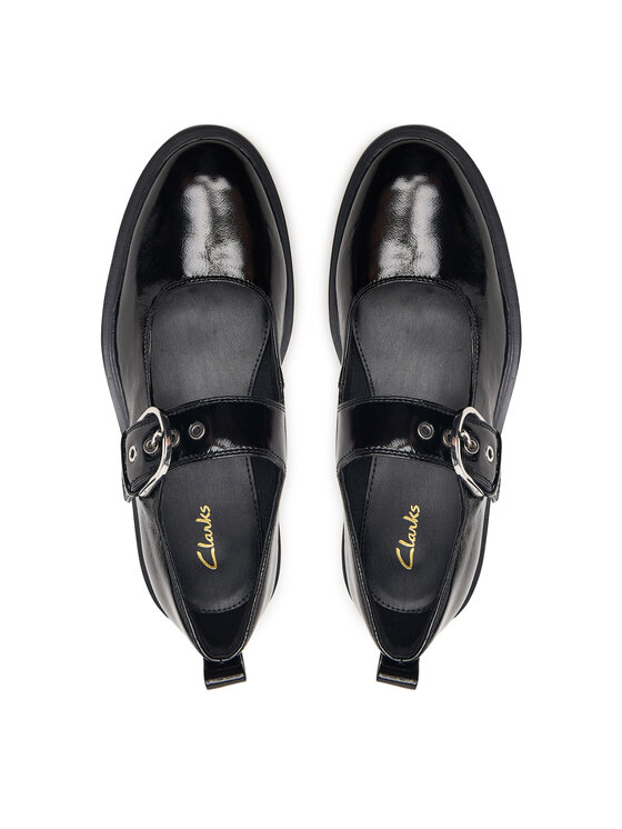 Clarks Clarks Pusbačiai Previa Bar 26329411 Juoda
