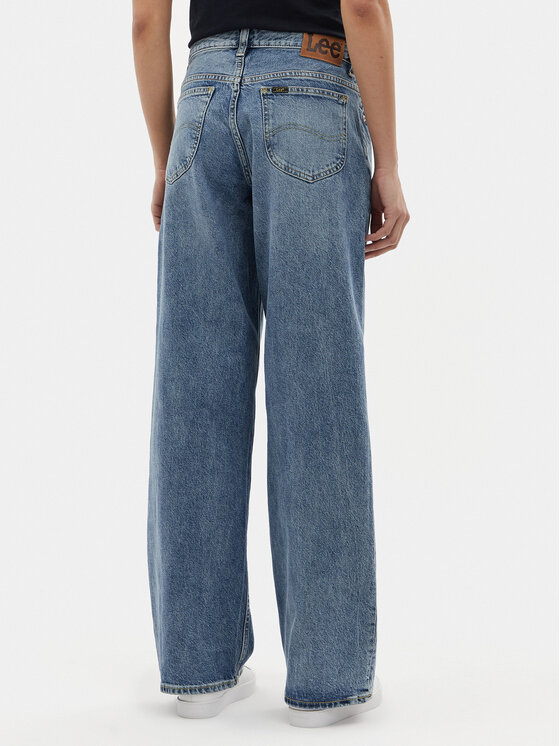 Lee Lee Jeansy Rider 112349551 Niebieski Loose Fit