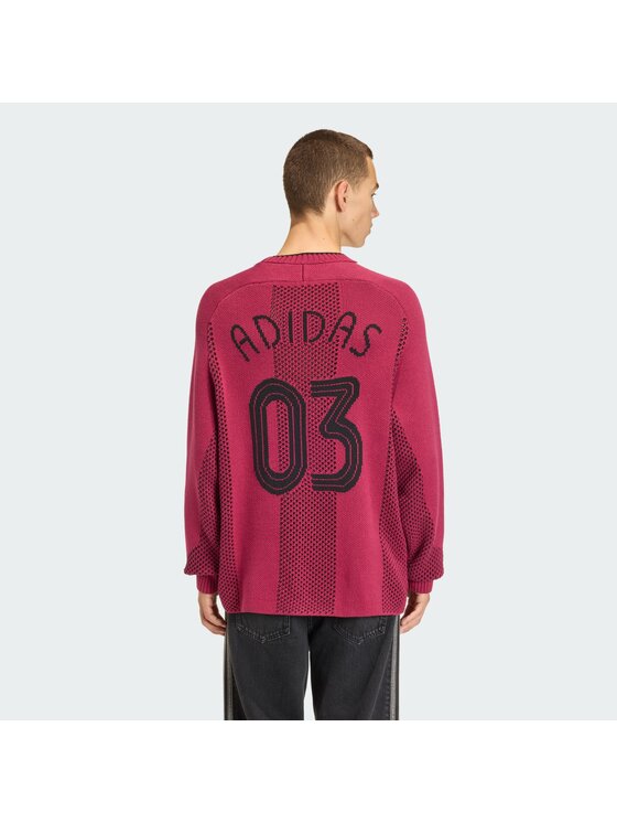 adidas adidas Longsleeve 158369 Czerwony Loose Fit