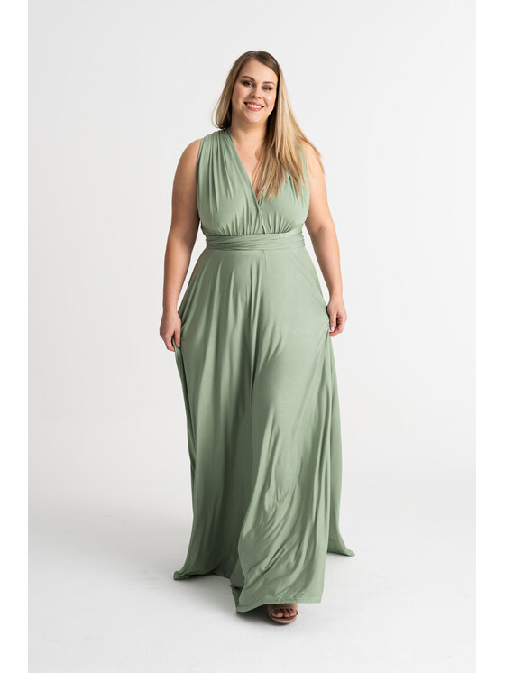 ROSE AVENUE ROSE AVENUE Sukienka wieczorowa MULTIWAY Zielony Long Fit