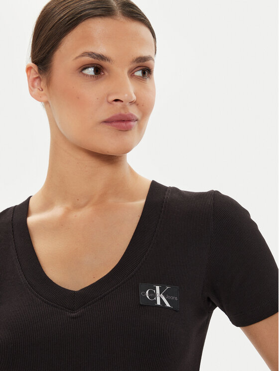 Calvin Klein Jeans Calvin Klein Jeans Majica J20J223274 Črna Regular Fit