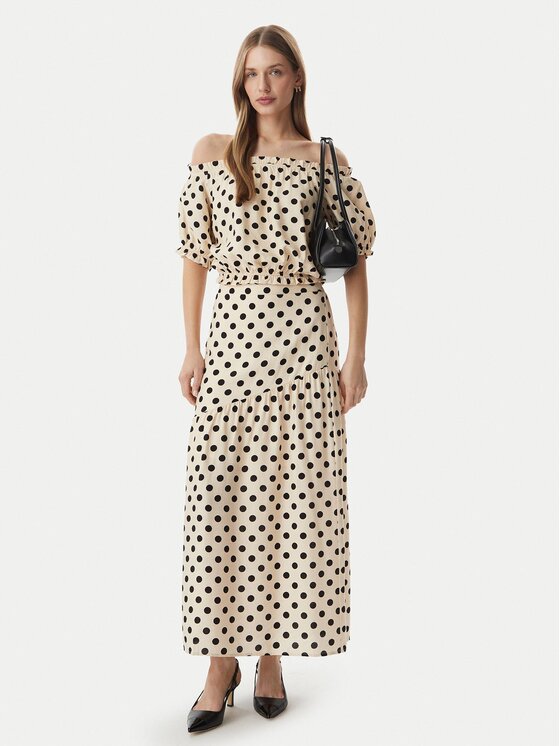 Morgan Morgan Gonna maxi 261-JOVITA Beige Regular Fit