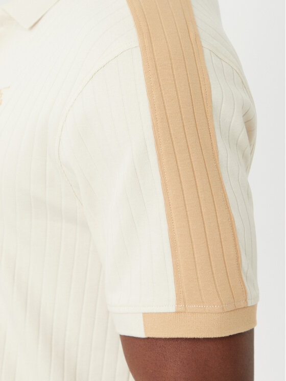 Beverly Hills Polo Club Beverly Hills Polo Club Polo P-SS26M-P2747 Ανοιχτό μπεζ Regular Fit