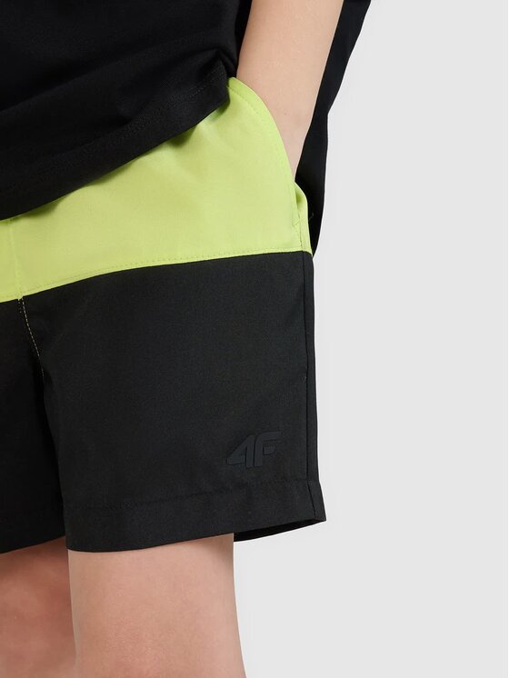 4F 4F Szorty kąpielowe 4FJWSS25UBDSM116-45S Zielony Regular Fit