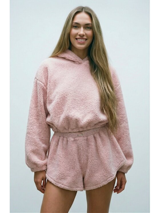 MissDenim MissDenim Polar Teddy Bear Różowy Oversize