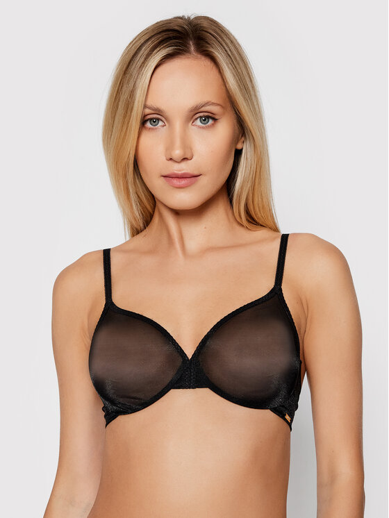 Gossard Sutien cu armătură Glossies Sheer Moulded 6271 Negru