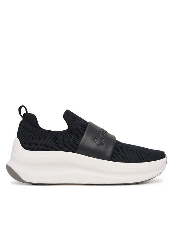 Calvin Klein Calvin Klein Sportcipők Chunky Run Slipon Knit Logo Tape HW0HW03261 Fekete