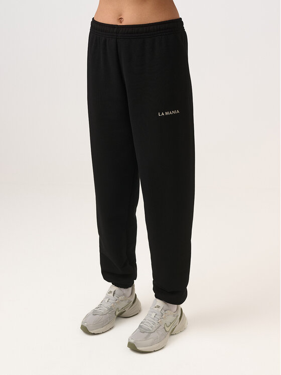 La Mania La Mania Pantaloni da tuta CALEB Nero Classic Fit