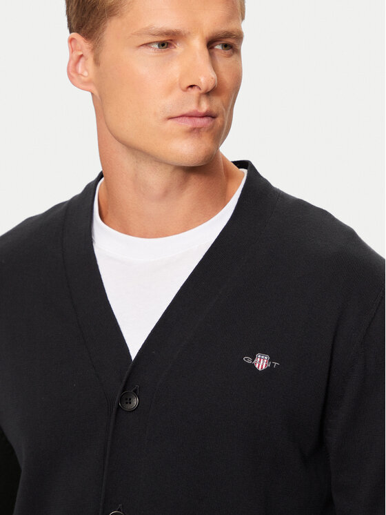 Gant Gant Ζακέτα 8030556 Μαύρο Regular Fit