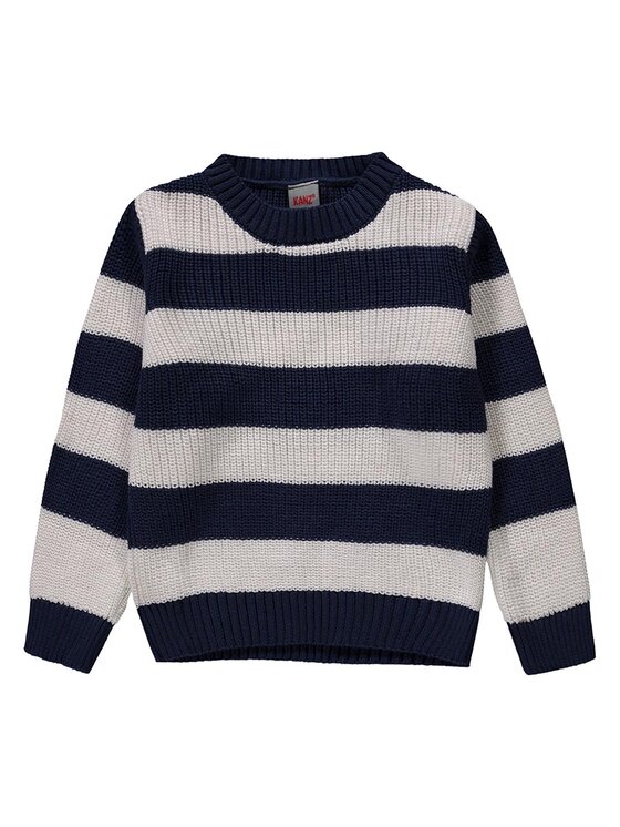 Kanz Kanz Sweter 2123487-0001 Kolorowy Basic Fit