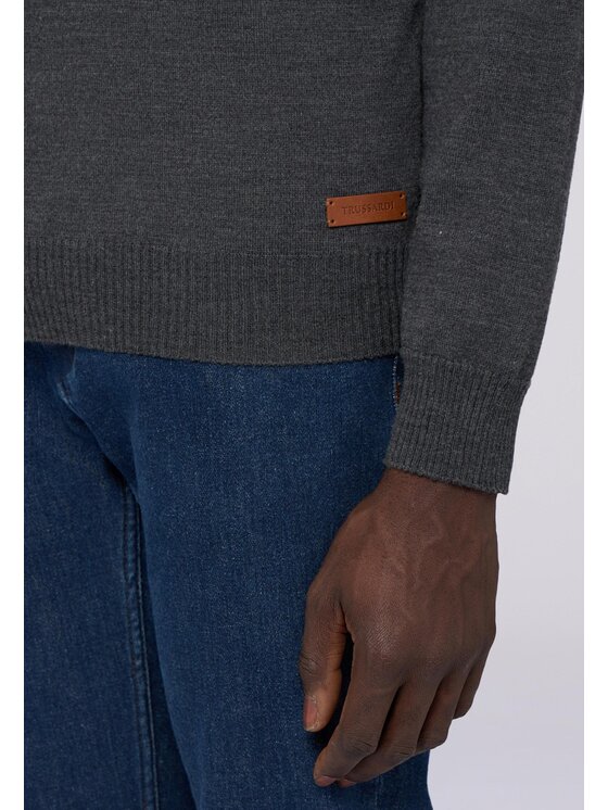 Trussardi Trussardi Cardigan M0068000008N013 Grigio Regular Fit