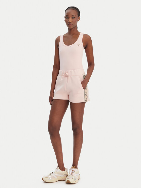 Guess Guess топ V4YP06 K8RT2 Розов Regular Fit