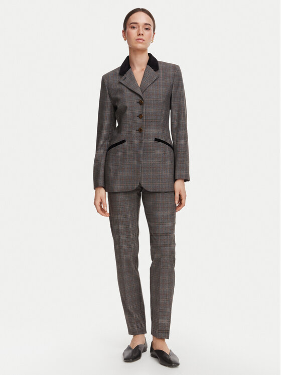 Marella Marella Spodnie materiałowe Epoca 2623136014 Szary ciemny Regular Fit